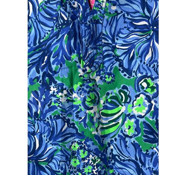 Lilly Pulitzer Coulter Top Abaco Blue Blouse Size XX Small New - Picture 13 of 15